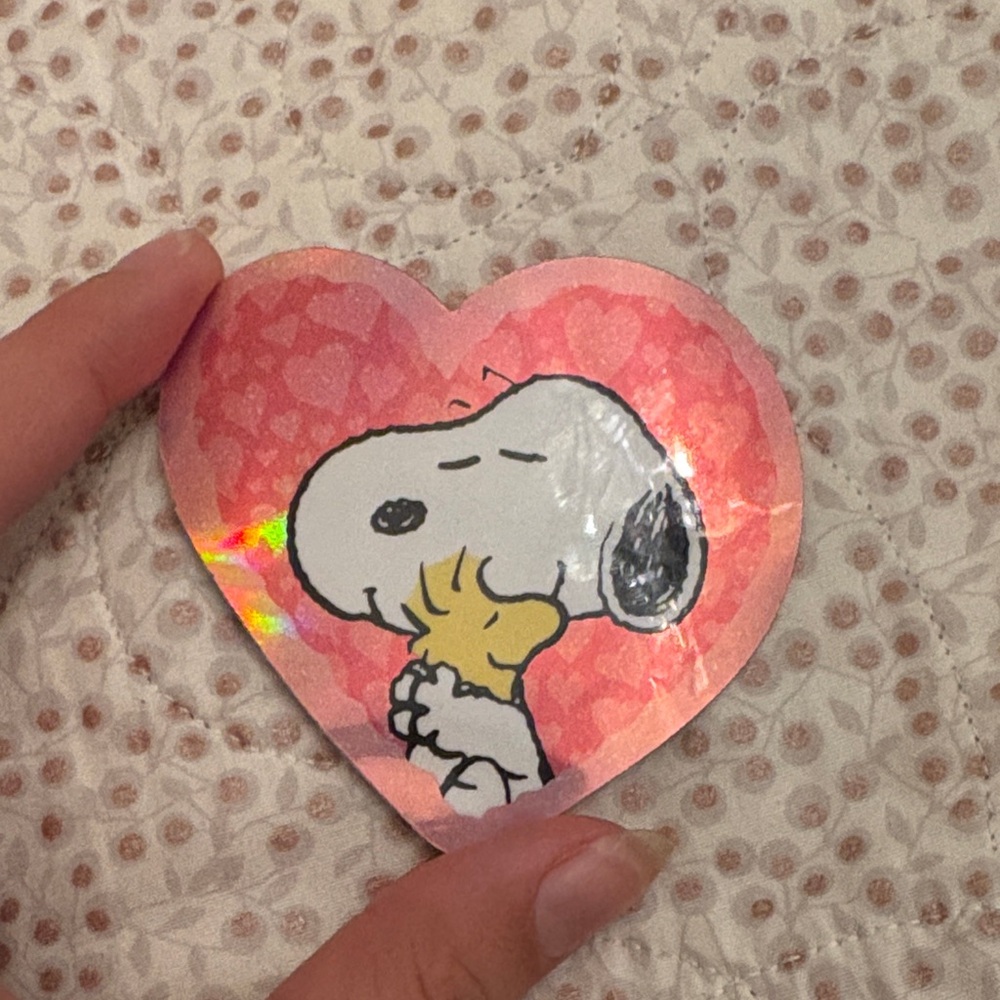 FREE Peanuts Snoopy Heart Sticker FREE W PURCHASE